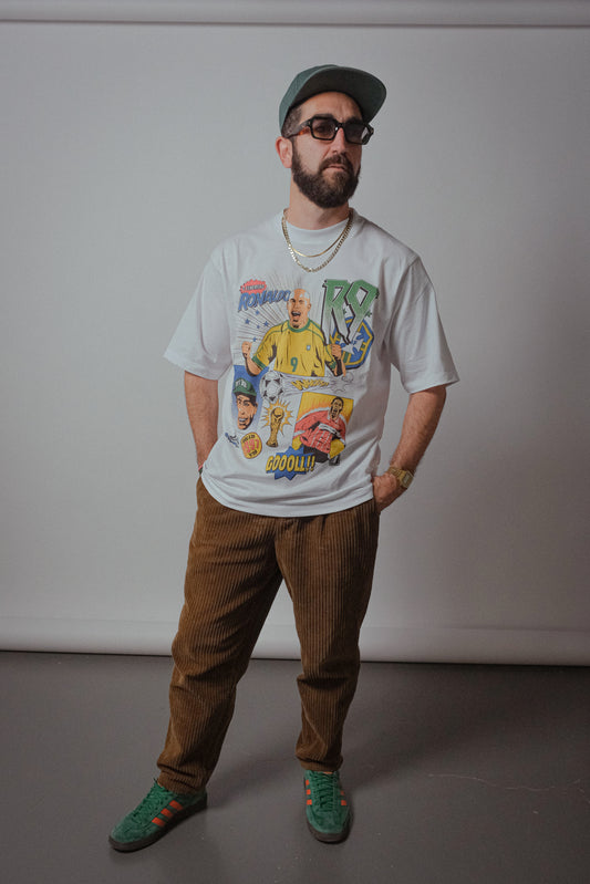 Playera Oversize R9 - Camiseta de fútbol retro